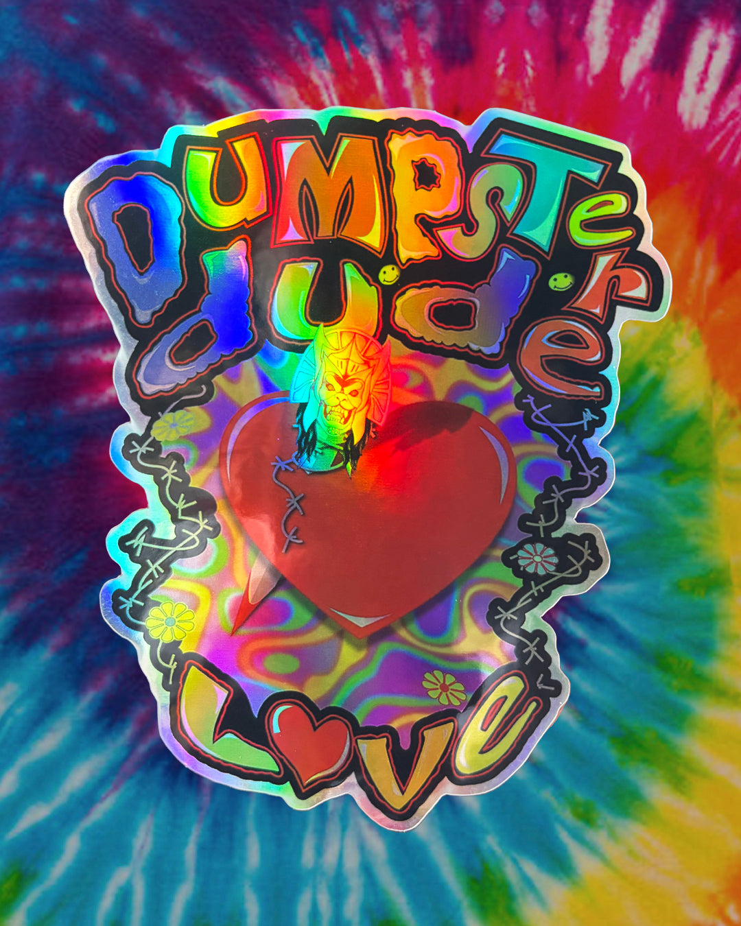 Dumpster Dude Love Sticker