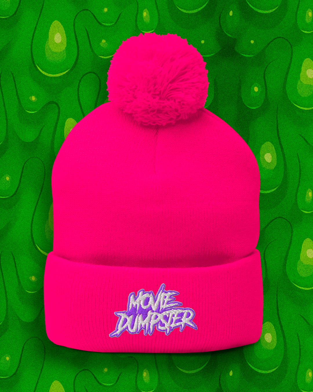 Movie Dumpster Pom-Pom Knit Cap
