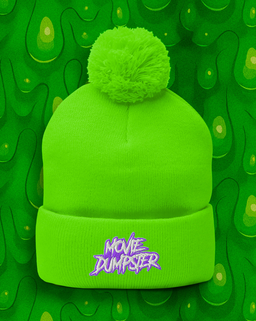 Movie Dumpster Pom-Pom Knit Cap